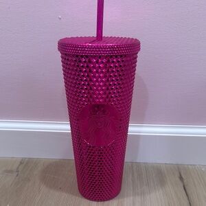 Starbucks Fuchsia Textured Tumbler